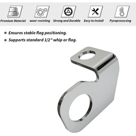 GOLKNHA 1 PCS Safety Flag Whip Rear Axle Mounting Bracket Fit for Motorcycle, Dirt Bike, Motocross, Off-Road, Dune Flag, 22.5mm Mounting Diameter