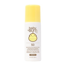 Sun Bum Baby Bum Mineral SPF 50 Roll-On Sunscreen - Vegan and Hawaii 104 Act Compliant (Without Octinoxate & Oxybenzone) - Broad Spectrum Moisturizing UVA/UVB - Roller Ball Sunscreen Lotion - 3 oz