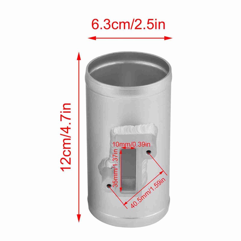 Air Flow Sensor Adapter,KIMISS MAF Sensor Adapter Pipe Mount Aluminum