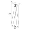 Tiger Toilet Roll Holder, Stainless Steel, Black, 5 x 38