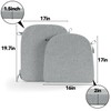 HOMBYS Kitchen Chair Back Cushion & Seat Cushion, Dining Room