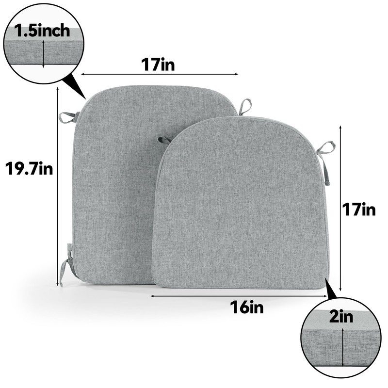 HOMBYS Kitchen Chair Back Cushion & Seat Cushion, Dining Room