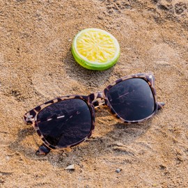 MAXJULI Polarized Sunglasses for Women Men Classic Retro UV400 Protection Sun Glasses lunette de soleil femme 8134（Grey+leopard print Black+leopard print Tea）