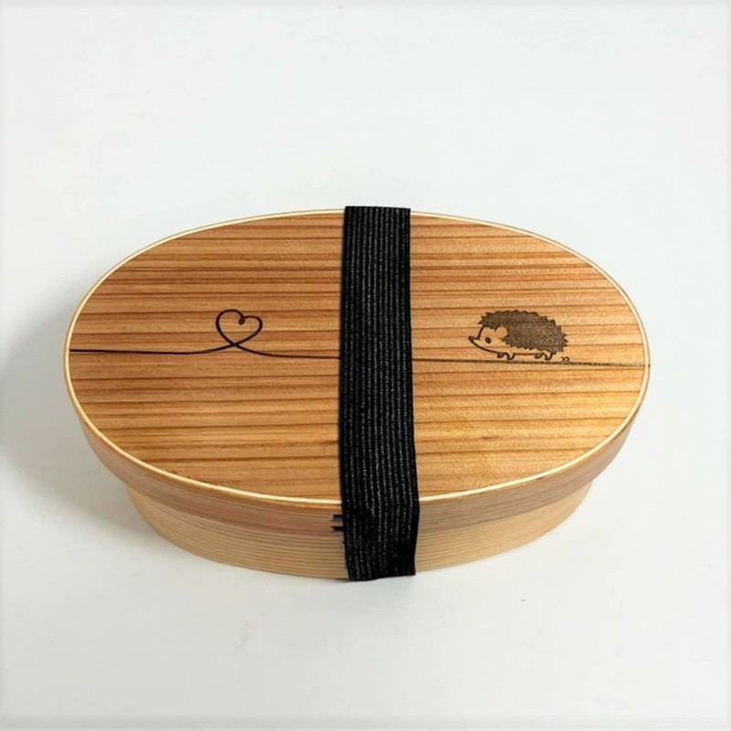 glow-from-within Crown Bento Box Wood Grain 400ml Design Tie –