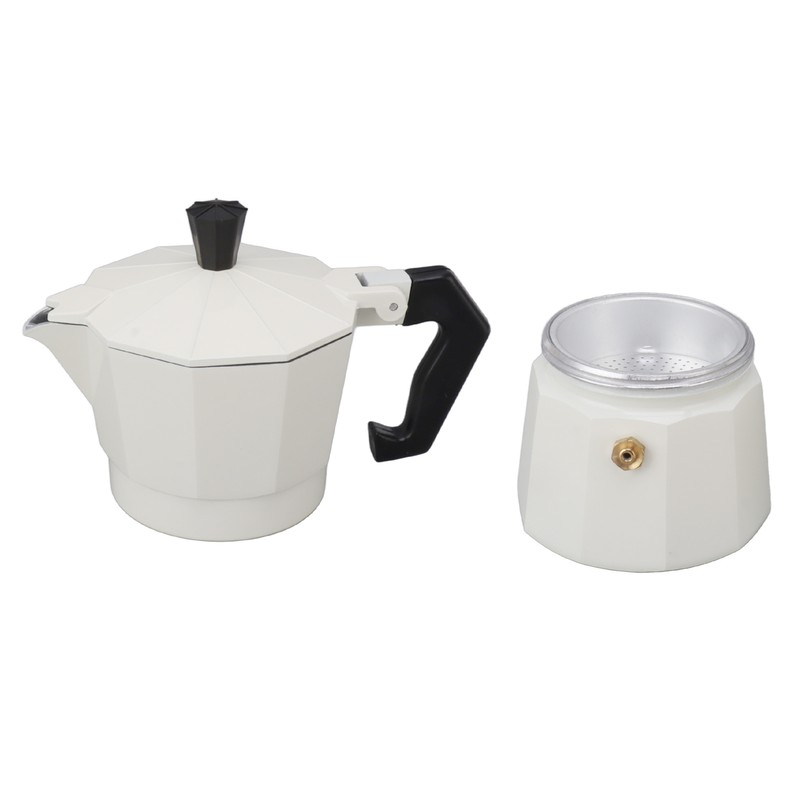 Stovetop Moka Pot Italian Hand Brewed Coffee Maker Aluminum Alloy