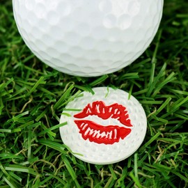 Myartte Creative Golf ball marker Soft Enamel Golf Markers 24.4MM Assorted 5 Pcs (Golf ball marker)