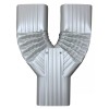 GutterWorks.com ALUMINUM DOWNSPOUT Y FUNNEL - 2X3 CLAY