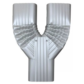 GutterWorks.com ALUMINUM DOWNSPOUT Y FUNNEL - 2X3 CLAY