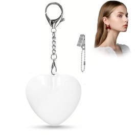 Purse Light with Auto Sensor, Touch Control, Rechargeable Heart Shaped Handbag Light for Inside Purse, Perfect Valentine Gifts for Women (White 1pc)