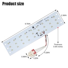 Greatshow EAV43060808 EVA43060804 EAV43060810 Refrigerator LED Assembly Fits for LG Kenmore Refrigerator Led Light Assembly Replacement Refrigerator Light Bulb(Only LED Lights, Without housing)