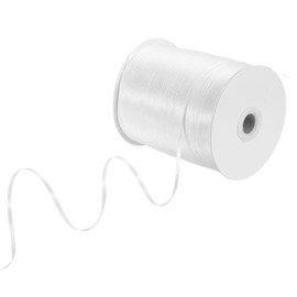 uxcell Satin Ribbon, 1/8 Inch x 870 Yards White Single Face Polyester Satin Ribbon for Gift Wrapping, Crafts, Wedding Party Decorations, Bow Making