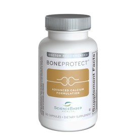 BoneProtect – Advanced Bone Health Supplement with Calcium Citrate, Vitamin D3, K2 (MK‑7), Magnesium and Antioxidants – Supports Bone Density, Heart and Colon Health – 120 Capsules