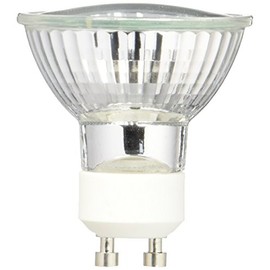 Plusrite 3481 Jdr50/Gu10/Nfl25/C/130 50 Watt Mr16 Gu10 Base 130 Volt 2000 Hour 3000K Covered Narrow Flood Halogen Light Bulb,