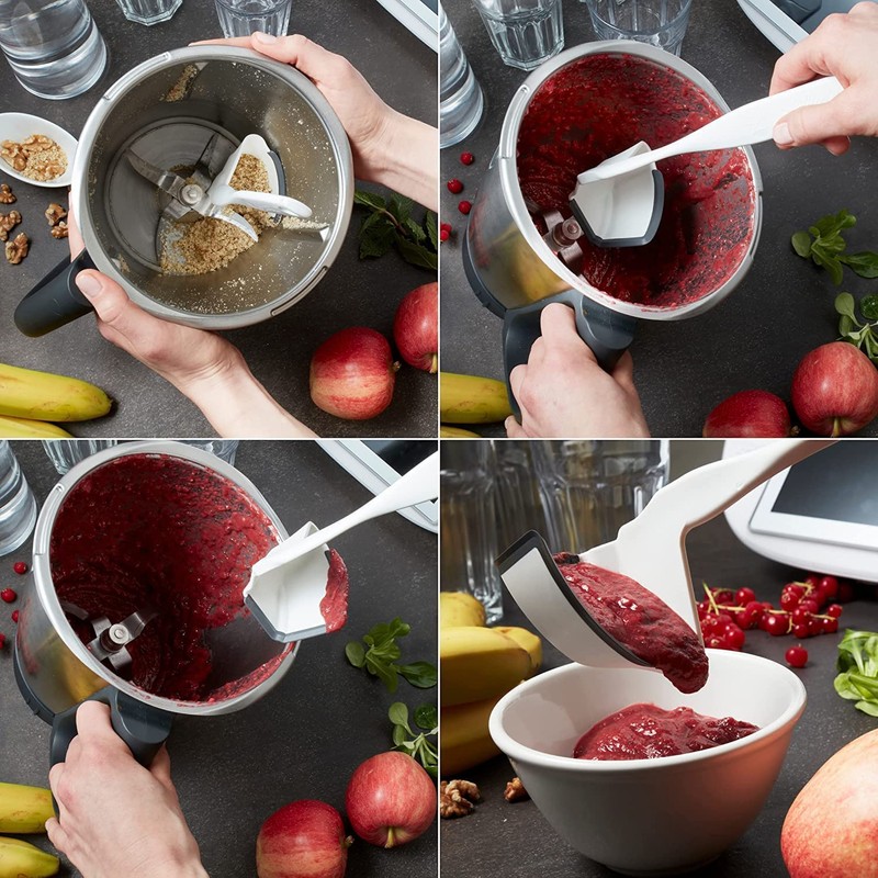 Littfield Thermomix Turning Trowel Spatula & Roller Slide Accessory Set
