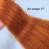 Ginger Orange Braiding Hair Pre Stretched Hypoallergenic Orange/350 Prestretched Synthetic