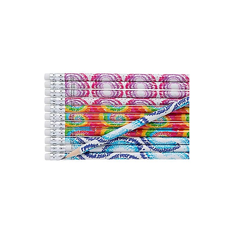 HAPPY DEALS ~ Tie Dye Pencils | 24 Count |