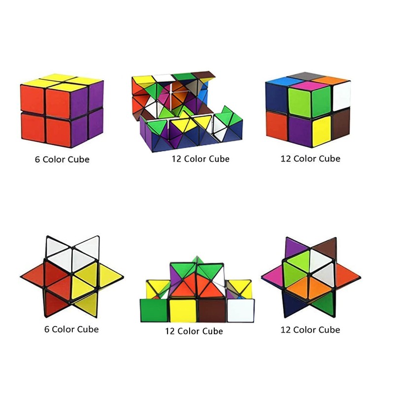 Magic Star Cube 2 in 1,Infinity Cube,Speed Cube,Smooth Surface Solid
