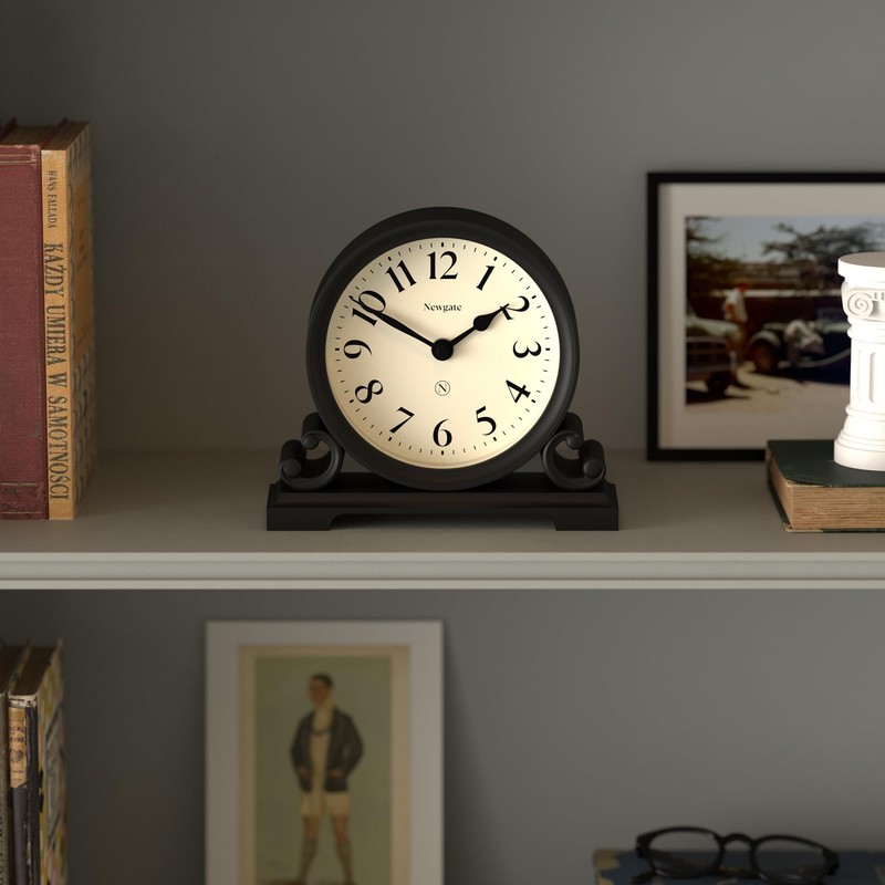 NEWGATE Clocks® Divisadero mantel clock | Traditional double scroll design