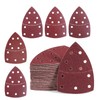 20 PCS Triangle Sanding Pads, Mouse Sander Pads, Hook and
