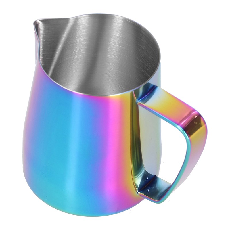Stainless Steel Milk Frothing Pitcher Pointed Mouth Coffee Frother Cup