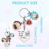 FENGCHUANG Rick Morty Cartoon Character Metal Keyring Keyring Birthday Gift