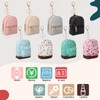 Hsei 8 Pcs Mini Backpack Keychain Coin Purse Tiny Key