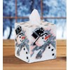 MARY MAXIM Plastic Canvas Tissue Box Kit 5"-Old Time Snowman