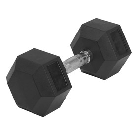 Hex Rubber 5Lb Each Dumbbell (1 Dumbbell)