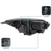 2PCS Headlights Assembly With Bulbs For 2012 2013 2014 Ford