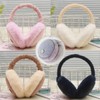 겨울 방한 보온 커플 접이식 털귀돌이 간편휴대 귀마개 핑크 Winter Cold-Resistance Warmth Couple Foldable Fur Ear Muffs Pink