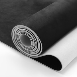 Hedday Black Suede Headliner Fabric 79" L × 60" W with 3.5mm Foam Backing Material Automotive Interior Roof Replacement for Car, SUV, Truck, RV Marine Interiors, Door Panels, Headliners DIY