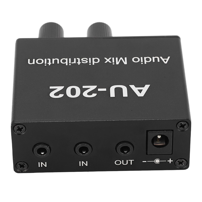Stereo Mixer Audio Distributor 2 Input 2 Output 3.5mm Jack