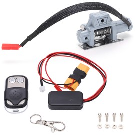 RC Automatic Winch and Wireless Remote Controller Receiver Simulation for Axial SCX10 1/10 RC CarGray