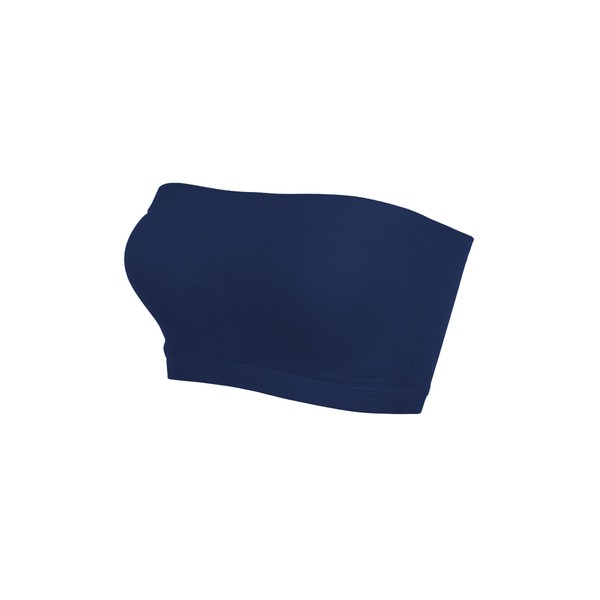Kurve Women’s Strapless Tube Top - Seamless Bandeau Bra Crop