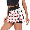 Cindly Poker Card Tennis Skirts, Skorts Skirts with Pockets, Golf