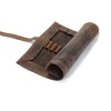 Exclusive Pencil Roll Pencil Case Large Buffalo Leather Cognac Brown