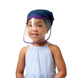 Hairbrella Kid's 100% impermeable sombrero de lluvia con forro de satén, visera protectora UV, ajustable, color verde azulado oscuro, Verde azulado, Talla única