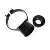 Floplast Soil Pipe Black Strap Boss with 36mm Solvent Boss