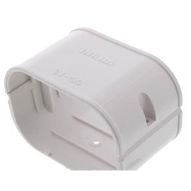 White Slim Duct Coupler, Line Set Cover, SJ-100-W Compatible