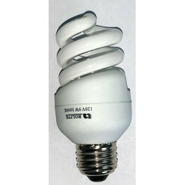 Rolite 9W - 120V 3000K Medium E26 Base Mini Spiral (Warm White) CFL Light Bulb (6 Pack)