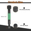 sourcing map H10 Flat Hex Head Screwdriver Bit 10mm Metric