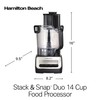 Hamilton Beach Stack & Snap Food Processor and Vegetable Chopper,