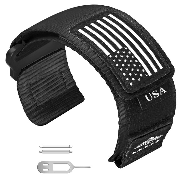 Abanen Rugged Tactical Nylon Watch Band for Garmin Instinct/Instinct 2