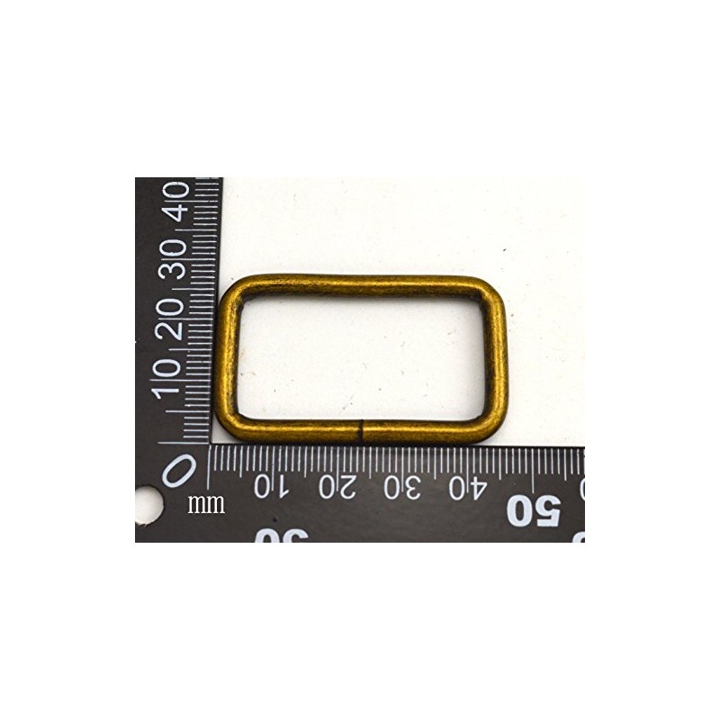 Wuuycoky 1.5" Inner Length Bronze Rectangle Rings Loop Ring No