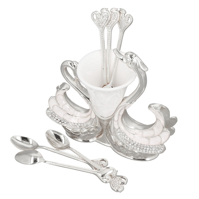 Swan Shape Dinnerware Set Light Luxury Exquisite Elegant Swan Shape