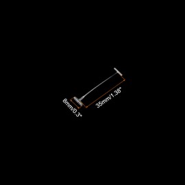 MECCANIXITY 3000pcs Standard Tagging Gun Fasteners 1.7x0.3 Inch Plastic Tags Clothing Tag Transparent 35mm/1.4inch Tags Barbs Attachments for All Standard Price Tag Gun