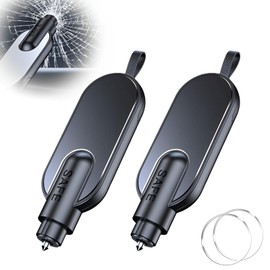 Emergency Hammer Car with Seat Belt Cutter, Car Safety Emergency Hammer, 2-in-1 Seat Belt Cutter, Emergency Hammer, Multifunctional Rescue Hammer for Vehicles, Car Safety Hammer, Car Emergency Escape