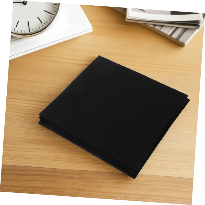 Operitacx 20pcs Black Felt Sheets for Crafts Durable Nonwoven Fabric
