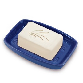 Hojudo Ceramic Soap Dish, Soap Dish for Shower, Vintage Colorful Soap Holder, Soap Holder with Drain Soap Tray for Bathroom, Shower, and Vanity,Keep Soap Bars Dry