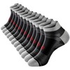 Low Cut Compression Socks for Men and Women(6 Pairs), No